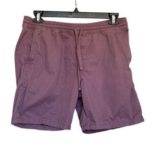 Vans Men's Purple Casual Shorts Size L Elastic Waist Summer